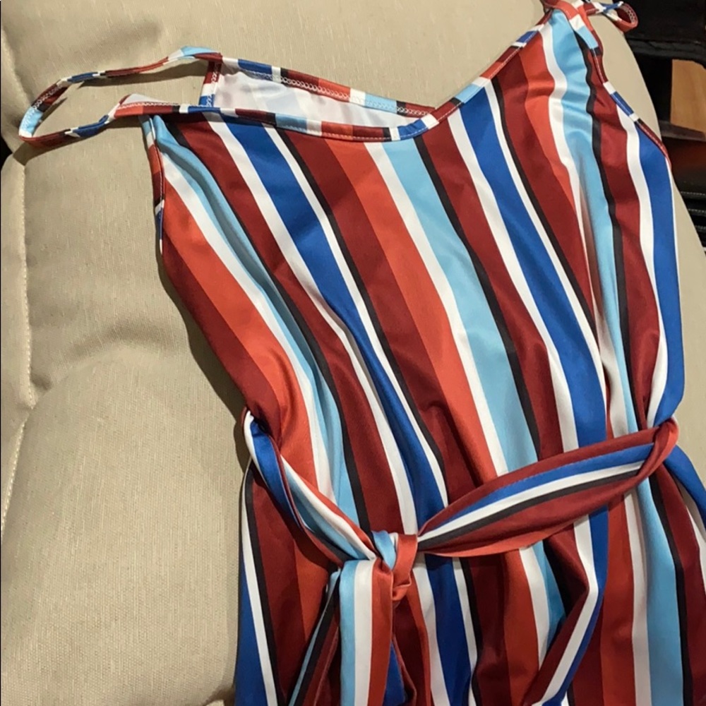 Stripe maxi dress